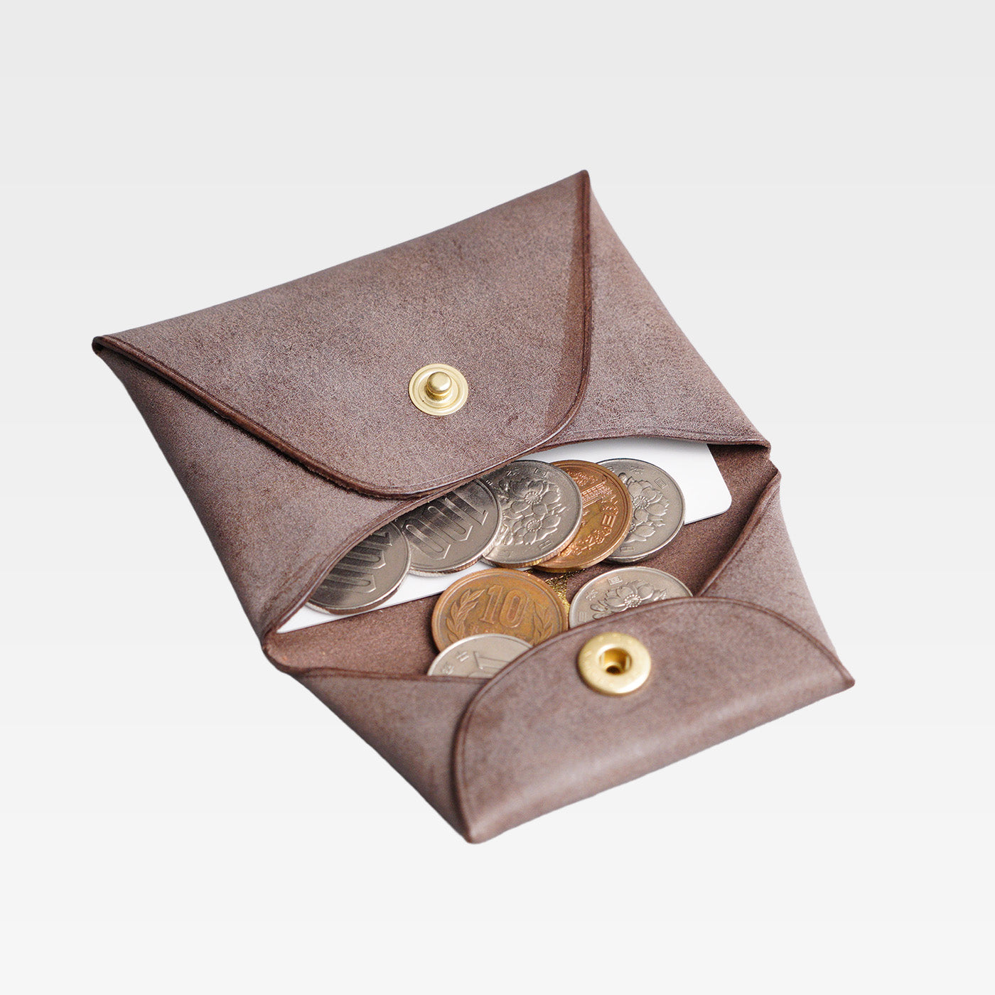 コインケース　モカ